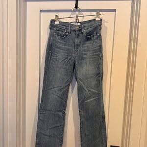 AYR Women's the pop Straight Leg Jeans in Light Blue